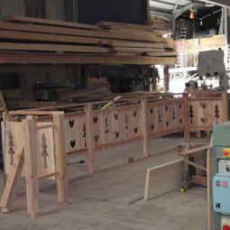 Réalisation barrière bois Groupe BRESSE Philippe