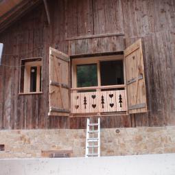 Réalisation volets bois Groupe BRESSE Philippe