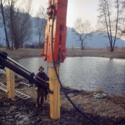 Battage pieux Groupe BRESSE Philippe